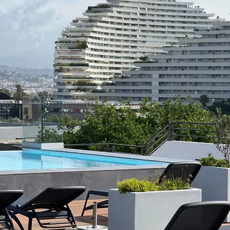 Apartamento 3 Pieces Neuf Sur Jardin Piscine Debordement En Rooftop Vue Et Montagnes Parking Gratuit Climatisation 2 Villeneuve-Loubet